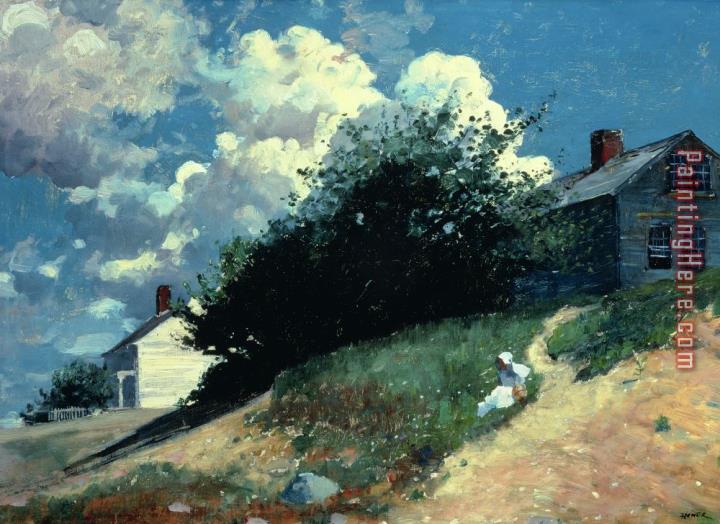 Winslow Homer Houses on a Hill